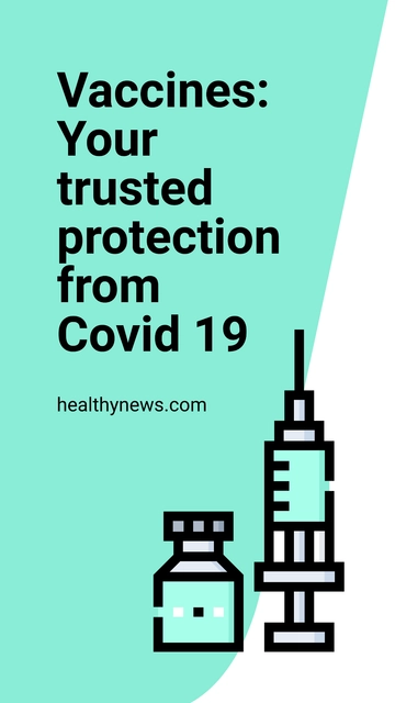 Free Covid 19 Vaccine Ad Instagram Story Template to Edit Online