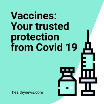 Free Covid 19 Vaccine Ad Linkedin Post Template to Edit Online
