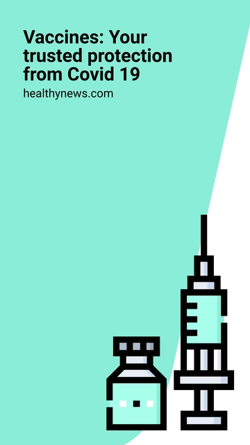 Free Covid 19 Vaccine Ad Snapchat Geofilter Template to Edit Online