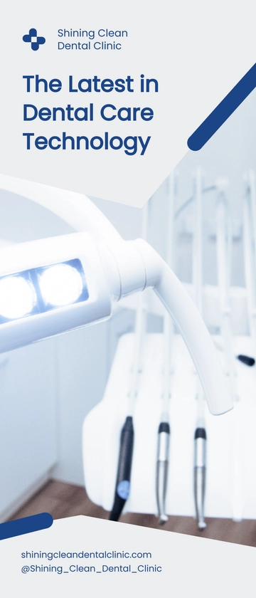 Free Modern Dental Roll Up Banner Template to Edit Online