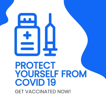 Free Covid 19 Vaccine Available Instagram Post Template to Edit Online