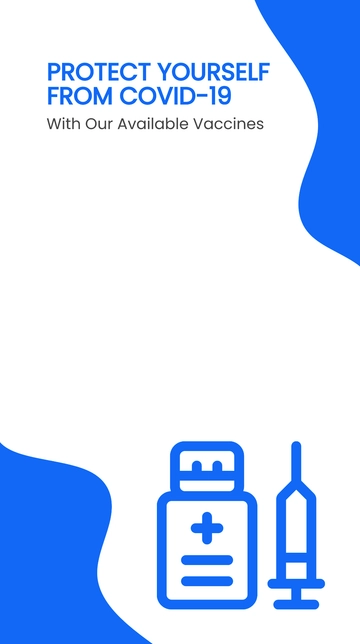 Free Covid 19 Vaccine Available Snapchat Geofilter Template to Edit Online