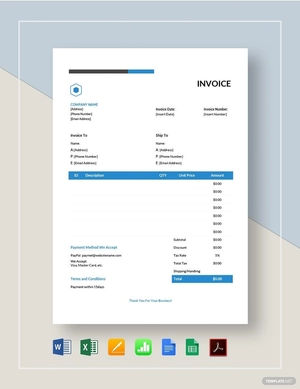 Simple Estimate Invoice Template