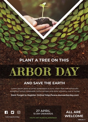 Arbor Day Invitation Template