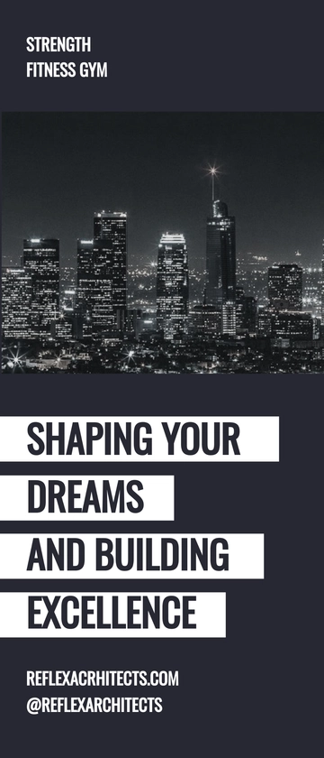 Free Modern Architecture Roll Up Banner Template to Edit Online