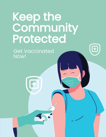 Free Time To Vaccinate Advertising Flyer Template to Edit Online