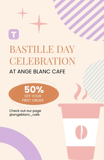 Free Bastille Day Event Poster Template to Edit Online Free Bastille Day Event Poster Template to Edit Online