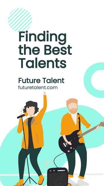 Free Talent Agency Whatsapp Post Template to Edit Online