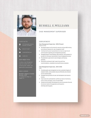 Case Management Supervisor Resume