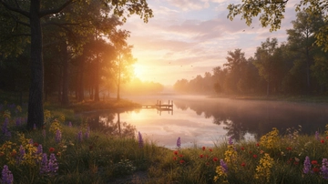 Free Bright Nature Background Template to Edit Online