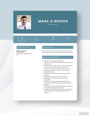 Cash Handler Resume