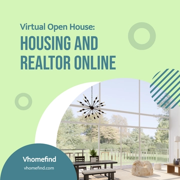 Free Virtual Open House Instagram Post Template to Edit Online