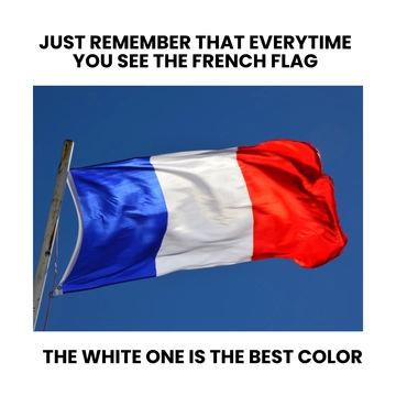 Free French Flag Meme Template to Edit Online