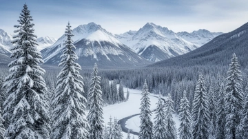 Free Nature Winter Background Template to Edit Online