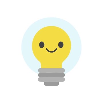 Free Light Bulb Smiley clipart Template to Edit Online