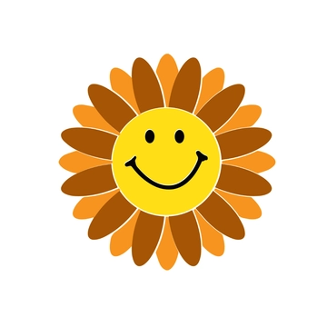 Free Flower Smiley clipart Template to Edit Online