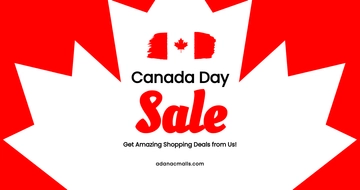 Free Canada Day Sale Facebook Post Template to Edit Online
