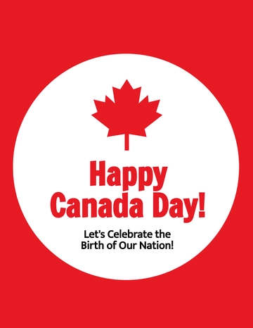 Free Happy Canada Day Flyer Template to Edit Online