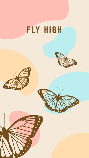 Free iPhone Butterfly Wallpaper  Template to Edit Online