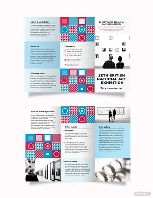 Exhibition Tri-Fold Brochure Template Exhibition Tri-Fold Brochure Template