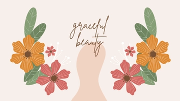 Free Flower Wall Wallpaper Template to Edit Online