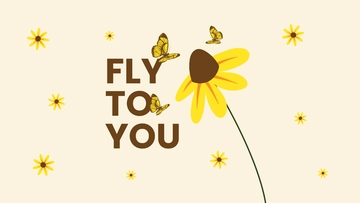 Free Butterfly And Flower Wallpaper Template to Edit Online