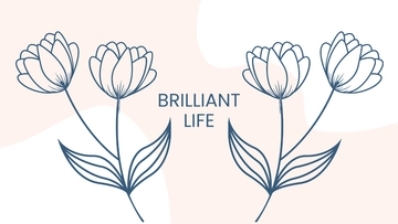 Free Flower Drawing Wallpaper Template to Edit Online