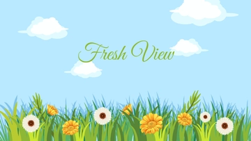 Free Flower Garden Wallpaper Template to Edit Online