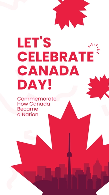 Free Canada Day Celebration Whatsapp Post Template to Edit Online