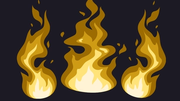 Free Golden Fire Background Template to Edit Online