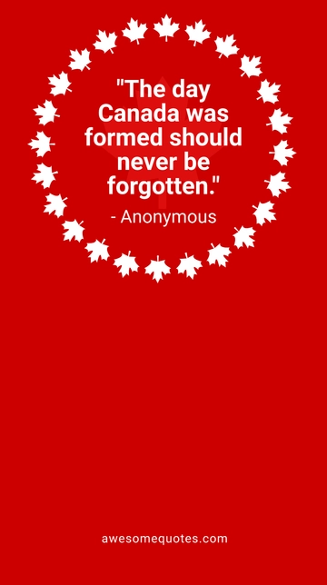 Free Canada Day Quote Snapchat Geofilter Template to Edit Online