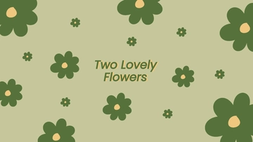 Free Green Flower Wallpaper Template to Edit Online