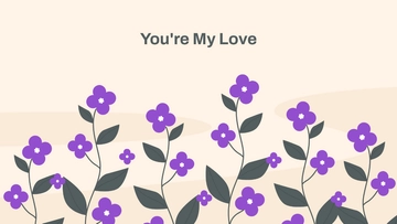 Free Purple Violet Flower Wallpaper Template to Edit Online