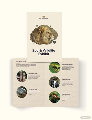Zoo Bi-Fold Brochure Template