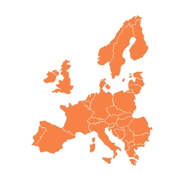 Free Basic Europe Map Clipart Template to Edit Online