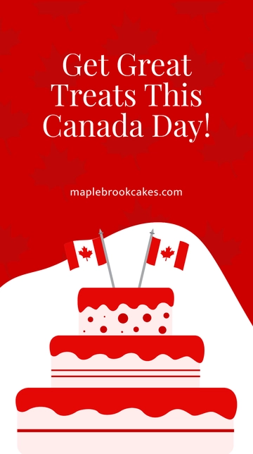 Free Canada Day Ad Instagram Story Template to Edit Online