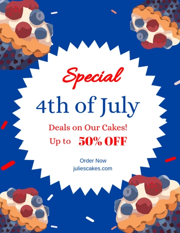 Free 4th Of July Ad Flyer Template to Edit Online