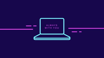 Free Neon Laptop Wallpaper Template to Edit Online