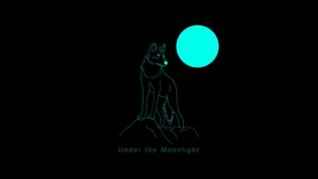 Free Neon Wolf Wallpaper Template to Edit Online