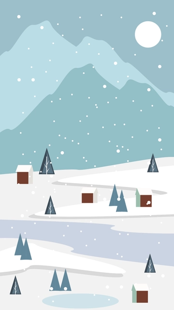 Free Winter Phone Background Template to Edit Online