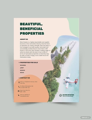 Resort Vacation Rental Flyer Template