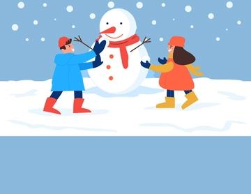Free Cartoon Winter Background Template to Edit Online
