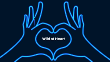 Free Blue Neon Wallpaper Template to Edit Online