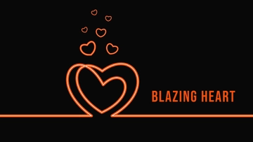 Free Neon Heart Wallpaper Template to Edit Online