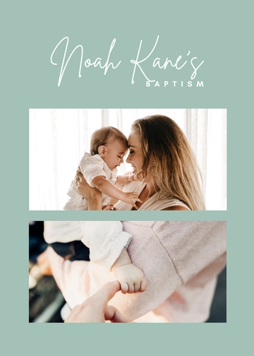 Free Baptism Photo Booth Template to Edit Online