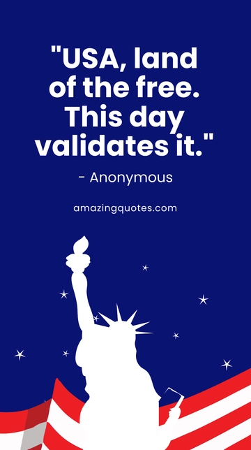Free 4th Of July Quote Instagram Story Template to Edit Online