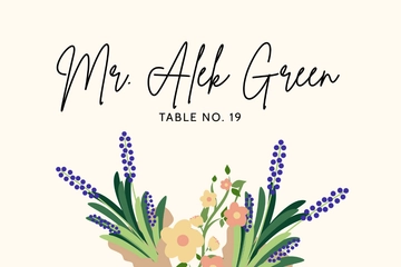 Free Christening Place Card Template to Edit Online