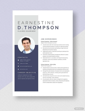 Claims Examiner Resume