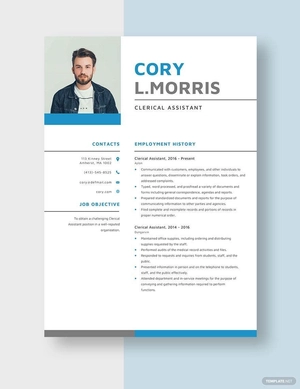 Clerical Assistant Resume