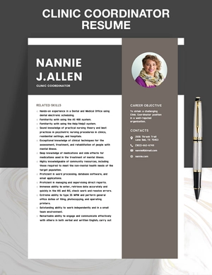 Clinic Coordinator Resume